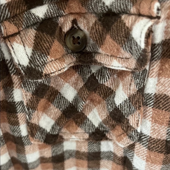 Tucker + Tate Brown and White Checkered Baby Outfit Preloved - Picture 3 of 5